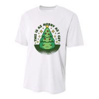 This Is As Merry As I Get AntiChristmas Youth Performance Sprint T-Shirt