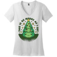 This Is As Merry As I Get AntiChristmas Women's V-Neck T-Shirt