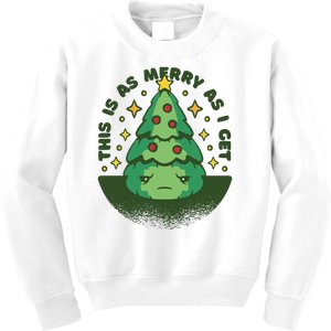 This Is As Merry As I Get AntiChristmas Kids Sweatshirt