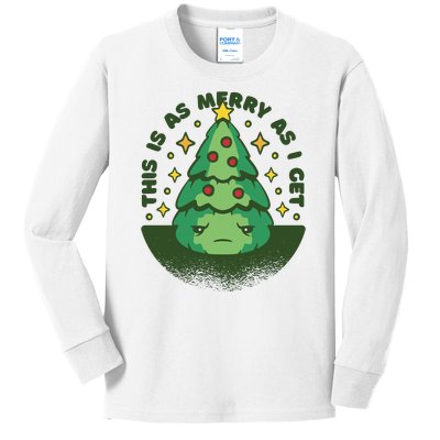 This Is As Merry As I Get AntiChristmas Kids Long Sleeve Shirt