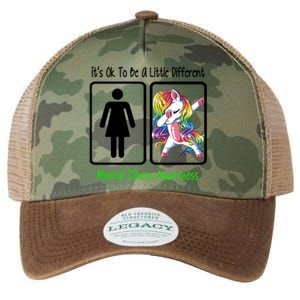 Tal Illness Awareness It Is Ok To Be A Little Different Great Gift Legacy Tie Dye Trucker Hat