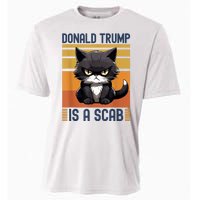 Trump Is A Scab Cat Cooling Performance Crew T-Shirt