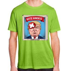 Trump Is A Scab Harris Vote 2024 Funny Trump Adult ChromaSoft Performance T-Shirt