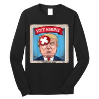 Trump Is A Scab Harris Vote 2024 Funny Trump Long Sleeve Shirt