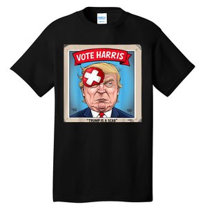 Trump Is A Scab Harris Vote 2024 Funny Trump Tall T-Shirt