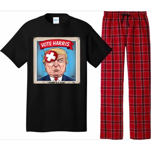 Trump Is A Scab Harris Vote 2024 Funny Trump Pajama Set