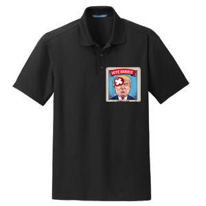 Trump Is A Scab Harris Vote 2024 Funny Trump Dry Zone Grid Polo