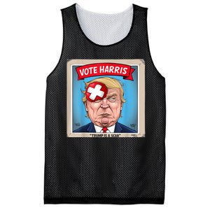 Trump Is A Scab Harris Vote 2024 Funny Trump Mesh Reversible Basketball Jersey Tank