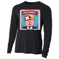 Trump Is A Scab Harris Vote 2024 Funny Trump Cooling Performance Long Sleeve Crew