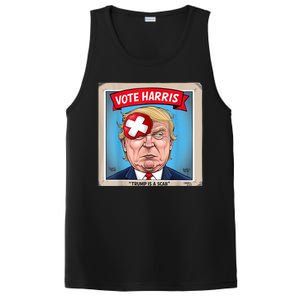 Trump Is A Scab Harris Vote 2024 Funny Trump PosiCharge Competitor Tank