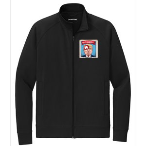 Trump Is A Scab Harris Vote 2024 Funny Trump Stretch Full-Zip Cadet Jacket