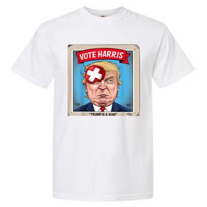 Trump Is A Scab Harris Vote 2024 Funny Trump Garment-Dyed Heavyweight T-Shirt