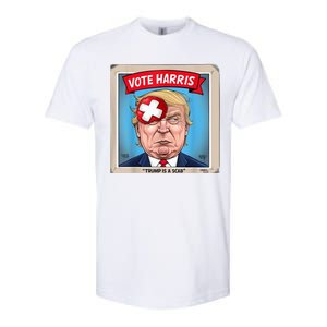 Trump Is A Scab Harris Vote 2024 Funny Trump Softstyle CVC T-Shirt