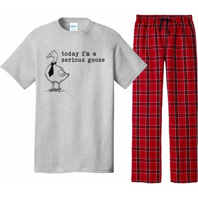 Today IM A Serious Goose Funny Humor Design Pajama Set