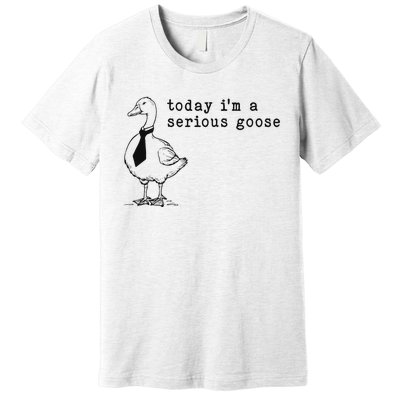 Today IM A Serious Goose Funny Humor Design Premium T-Shirt