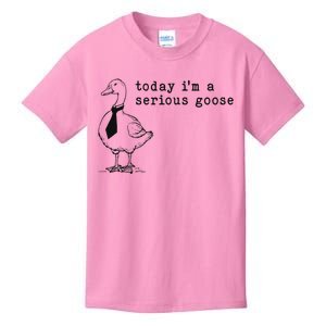 Today IM A Serious Goose Funny Humor Design Kids T-Shirt