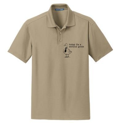 Today IM A Serious Goose Funny Humor Design Dry Zone Grid Polo