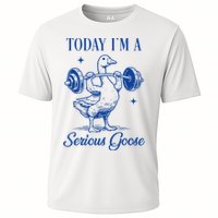 Today IM A Serious Goose Funny Lifting Weights Gym Fitness Cooling Performance Crew T-Shirt