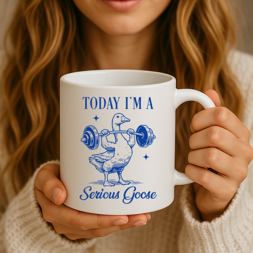 Today IM A Serious Goose Funny Lifting Weights Gym Fitness Mug