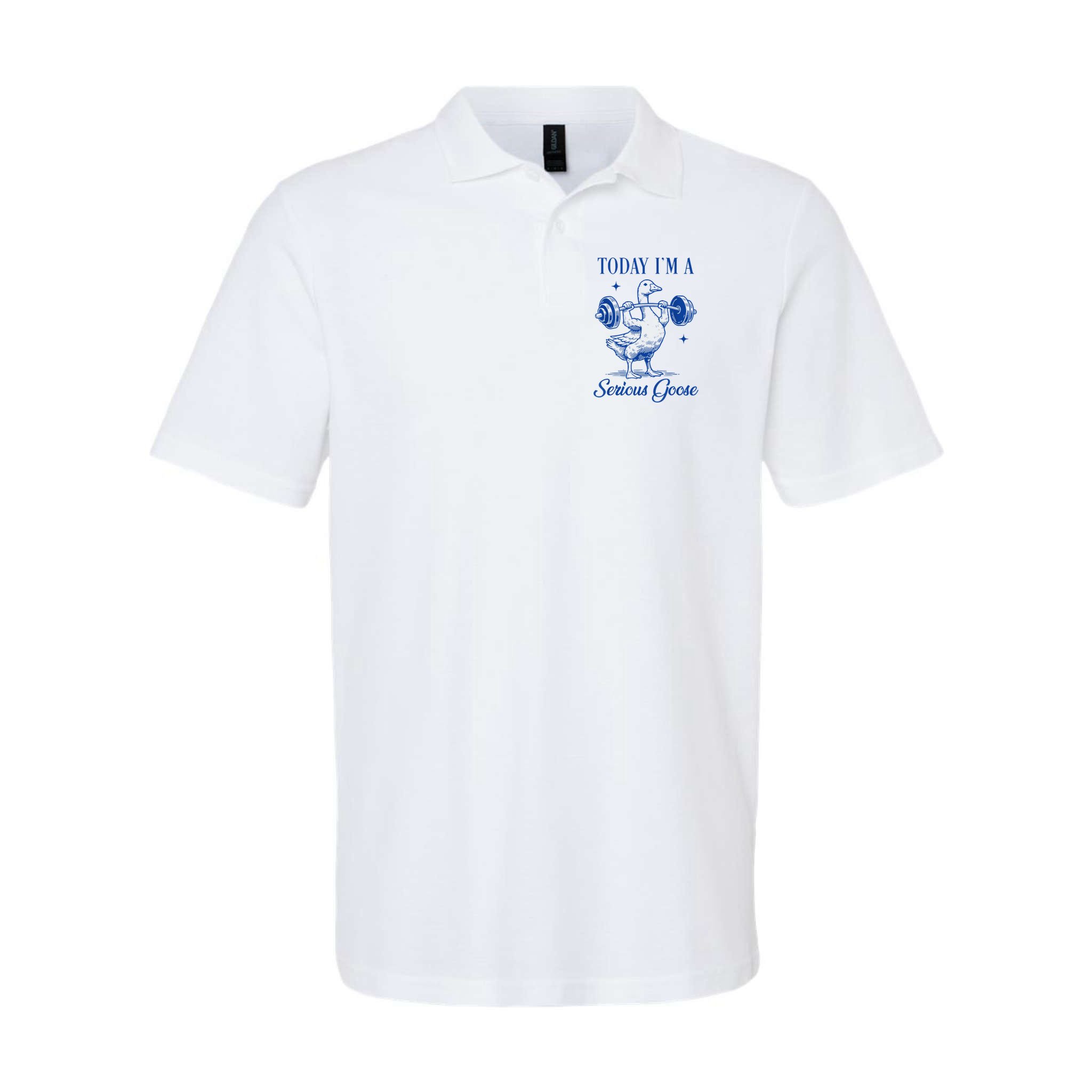 Today IM A Serious Goose Funny Lifting Weights Gym Fitness Polo