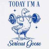 Today IM A Serious Goose Funny Lifting Weights Gym Fitness Visor