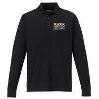 Trump Is A Scab Vote Harris Performance Long Sleeve Polo