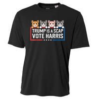 Trump Is A Scab Vote Harris Cooling Performance Crew T-Shirt