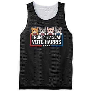 Trump Is A Scab Vote Harris Mesh Reversible Basketball Jersey Tank