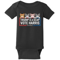 Trump Is A Scab Vote Harris Baby Bodysuit