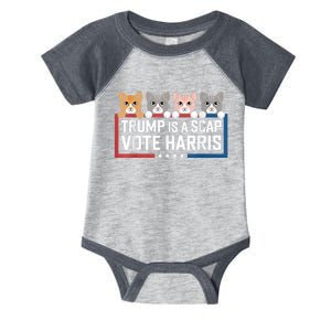 Trump Is A Scab Vote Harris Infant Baby Jersey Bodysuit