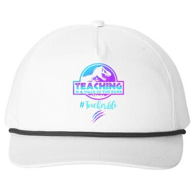 Teaching Is A Walk In Park Teacher Life Funny MotherS Day Snapback Five-Panel Rope Hat