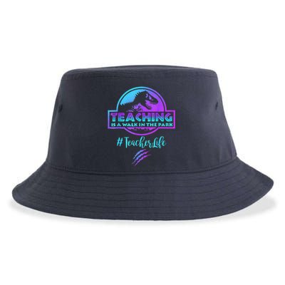 Teaching Is A Walk In Park Teacher Life Funny MotherS Day Sustainable Bucket Hat