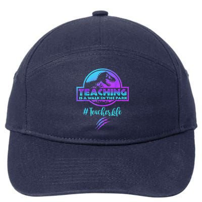 Teaching Is A Walk In Park Teacher Life Funny MotherS Day 7-Panel Snapback Hat