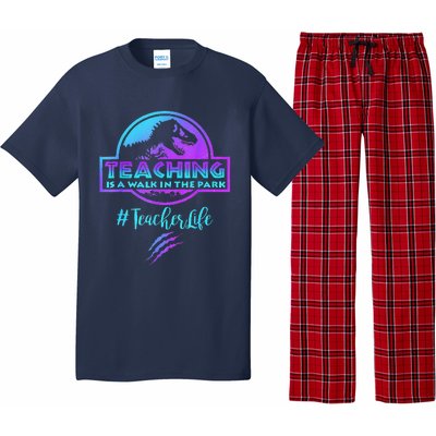 Teaching Is A Walk In Park Teacher Life Funny MotherS Day Pajama Set