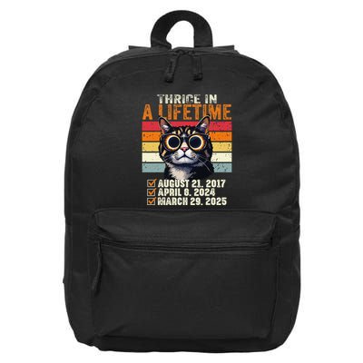 Thrice In A Lifetime Partial Solar Eclipse Lovers 2025 Cat 16 in Basic Backpack