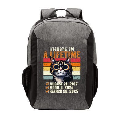 Thrice In A Lifetime Partial Solar Eclipse Lovers 2025 Cat Vector Backpack