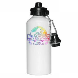 Teaching Is A Walk In Park Teacher Life Funny MotherS Day Aluminum Water Bottle