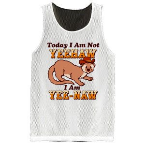 Today I Am Not Yeehaw I Am Yee Naw Mesh Reversible Basketball Jersey Tank