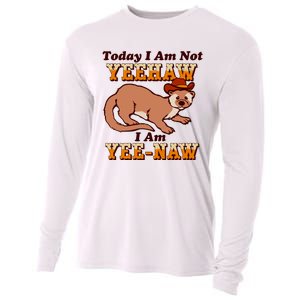 Today I Am Not Yeehaw I Am Yee Naw Cooling Performance Long Sleeve Crew