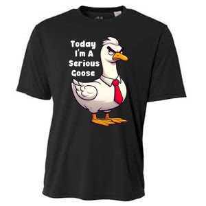 Today I Am A Serious Goose Funny Oddly Specific Dank Meme Cooling Performance Crew T-Shirt