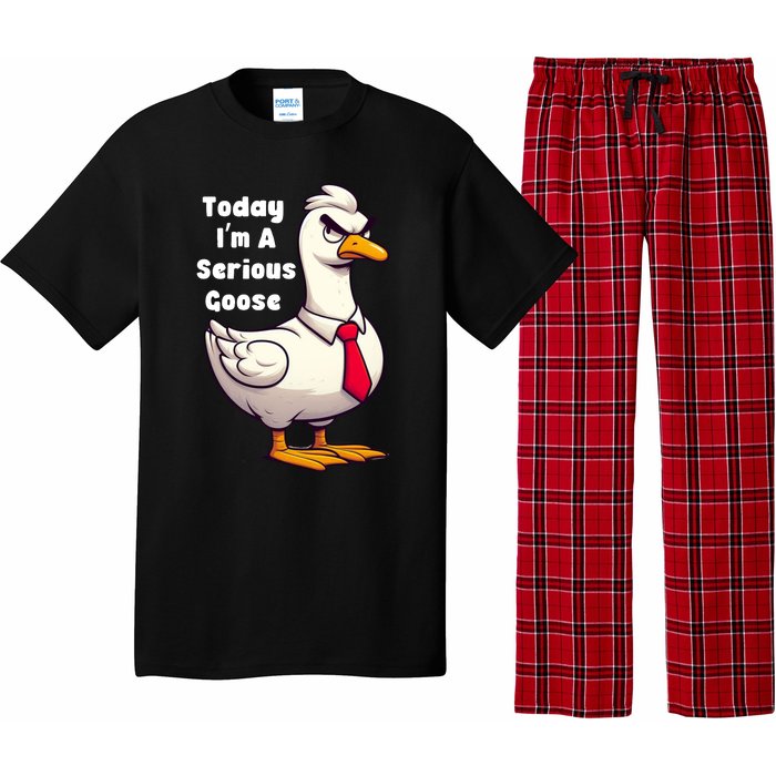 Today I Am A Serious Goose Funny Oddly Specific Dank Meme Pajama Set