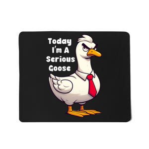 Today I Am A Serious Goose Funny Oddly Specific Dank Meme Mousepad