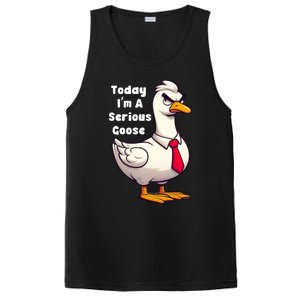 Today I Am A Serious Goose Funny Oddly Specific Dank Meme PosiCharge Competitor Tank