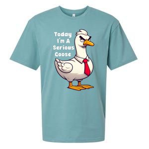 Today I Am A Serious Goose Funny Oddly Specific Dank Meme Sueded Cloud Jersey T-Shirt