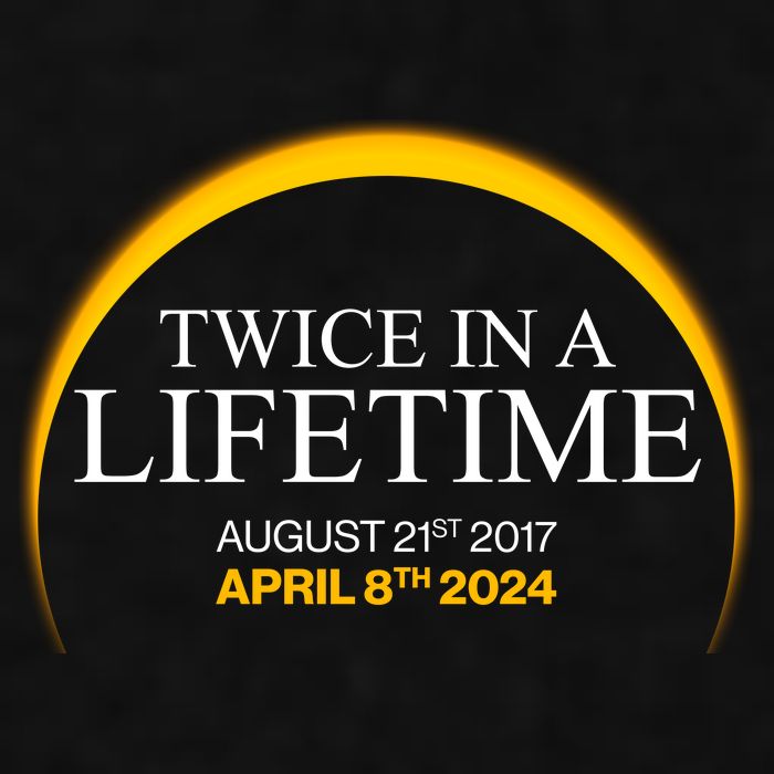 Twice In A Lifetime Total Solar Eclipse April 8 2024 Ladies PosiCharge Tri-Blend Wicking Tank