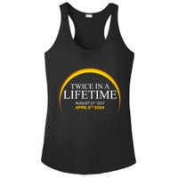 Twice In A Lifetime Total Solar Eclipse April 8 2024 Ladies PosiCharge Competitor Racerback Tank