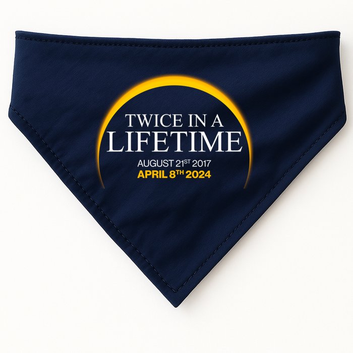 Twice In A Lifetime Total Solar Eclipse April 8 2024 USA-Made Doggie Bandana