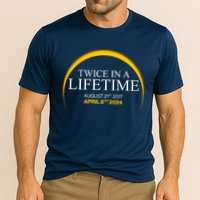 Twice In A Lifetime Total Solar Eclipse April 8 2024 Cooling Performance Crew T-Shirt