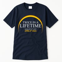 Twice In A Lifetime Total Solar Eclipse April 8 2024 Tall T-Shirt