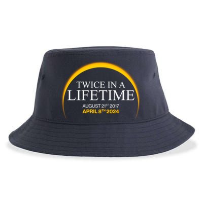Twice In A Lifetime Total Solar Eclipse April 8 2024 Sustainable Bucket Hat
